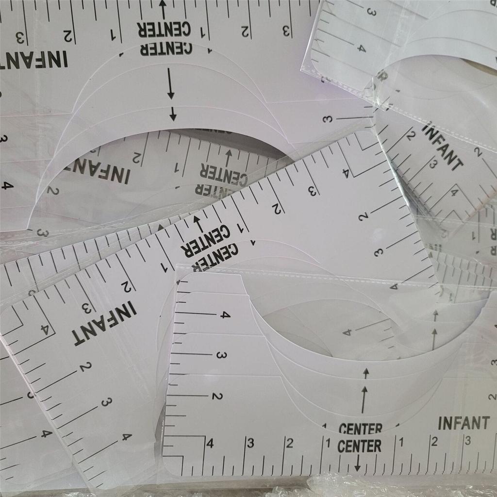 Plastic T-Shirt Alignment Guide Rulers (Set of 4) by HitMyNeed