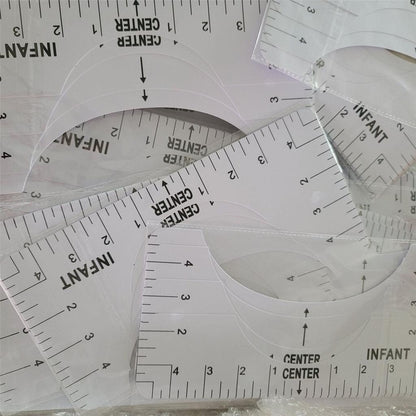 Plastic T-Shirt Alignment Guide Rulers (Set of 4) by HitMyNeed