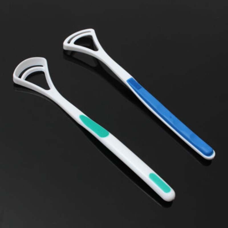 Plastic Tongue Scraper Dental Cleaner (2 Pack) by HitMyNeed