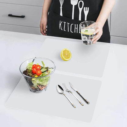 Plastic Transparent Placemats Set of 4 by HitMyNeed