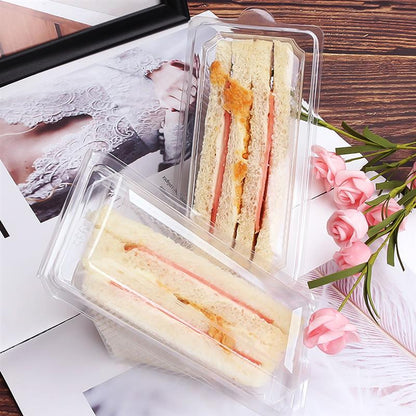 Plastic Triangle Sandwich Containers (50 Pack) by HitMyNeed