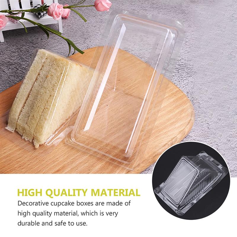 Plastic Triangle Sandwich Containers (50 Pack) by HitMyNeed