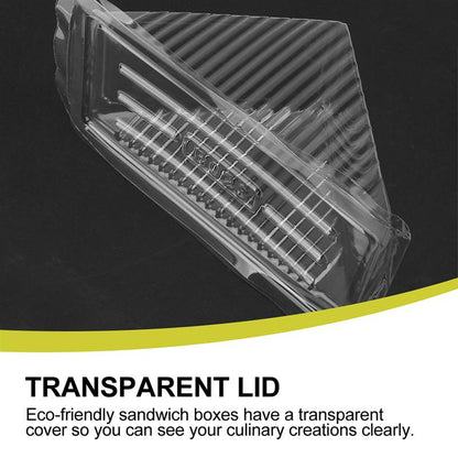 Plastic Triangle Sandwich Containers (50 Pack) by HitMyNeed