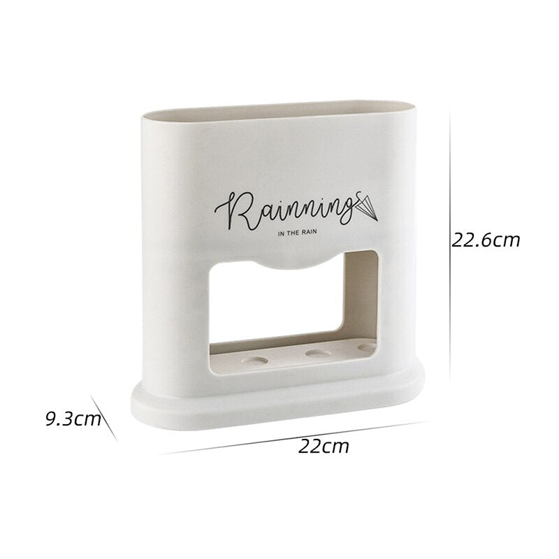 Plastic Umbrella Rack Floor Stand, 4-Slot Organizer by HitMyNeed