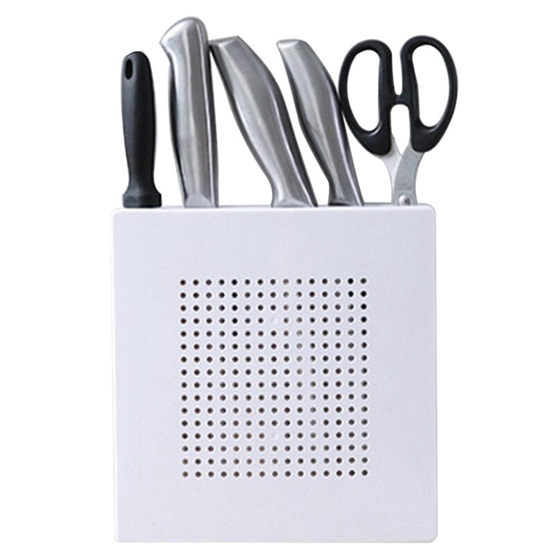 Plastic Wall Mounted Knife Holder with Drain Holes by HitMyNeed