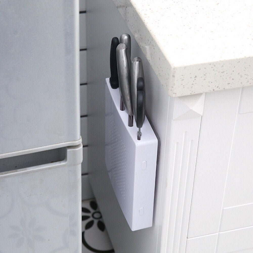 Plastic Wall Mounted Knife Holder with Drain Holes by HitMyNeed
