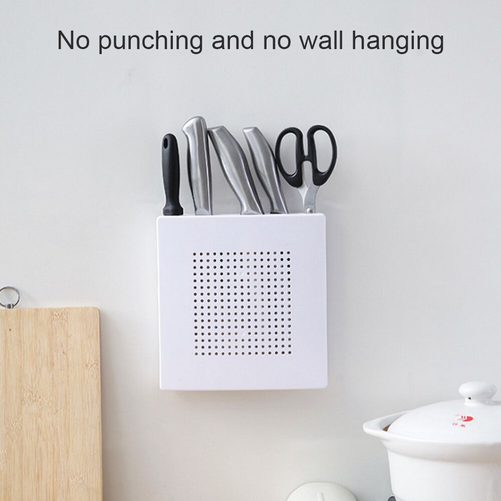 Plastic Wall Mounted Knife Holder with Drain Holes by HitMyNeed