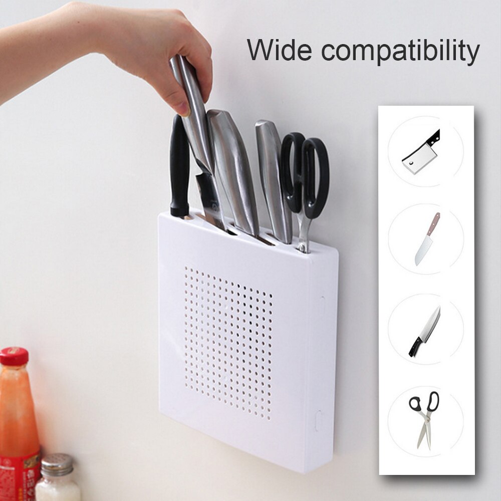 Plastic Wall Mounted Knife Holder with Drain Holes by HitMyNeed