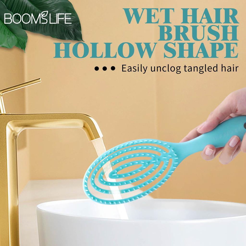 Plastic Wet Hair Detangling Brush with Styling Comb by HitMyNeed