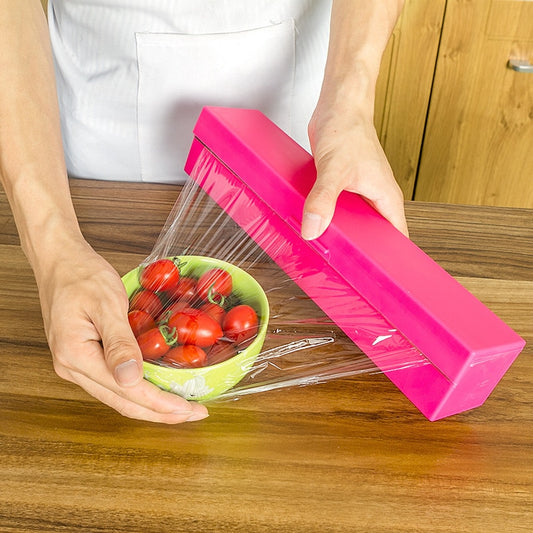 Plastic Wrap Dispenser with Built-In Cutter by HitMyNeed