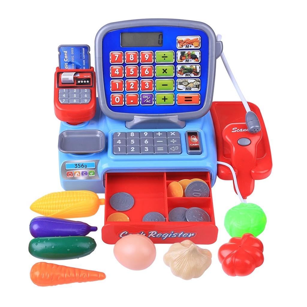 Play Cash Register Toy with Scanner and Accessories by HitMyNeed