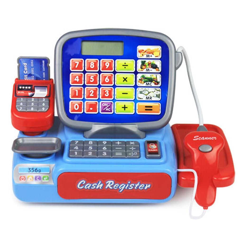 Play Cash Register Toy with Scanner and Accessories by HitMyNeed
