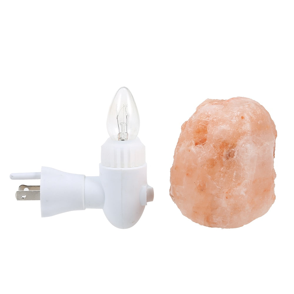 Plug-In Mini Himalayan Salt Lamp Night Light by HitMyNeed