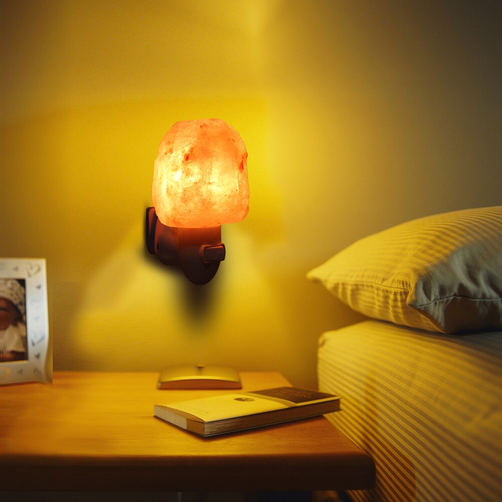 Plug-In Mini Himalayan Salt Lamp Night Light by HitMyNeed
