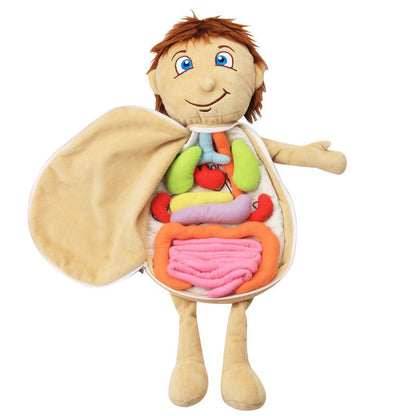Plush Anatomy Doll with Removable Organs by HitMyNeed