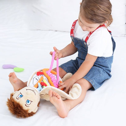 Plush Anatomy Doll with Removable Organs by HitMyNeed