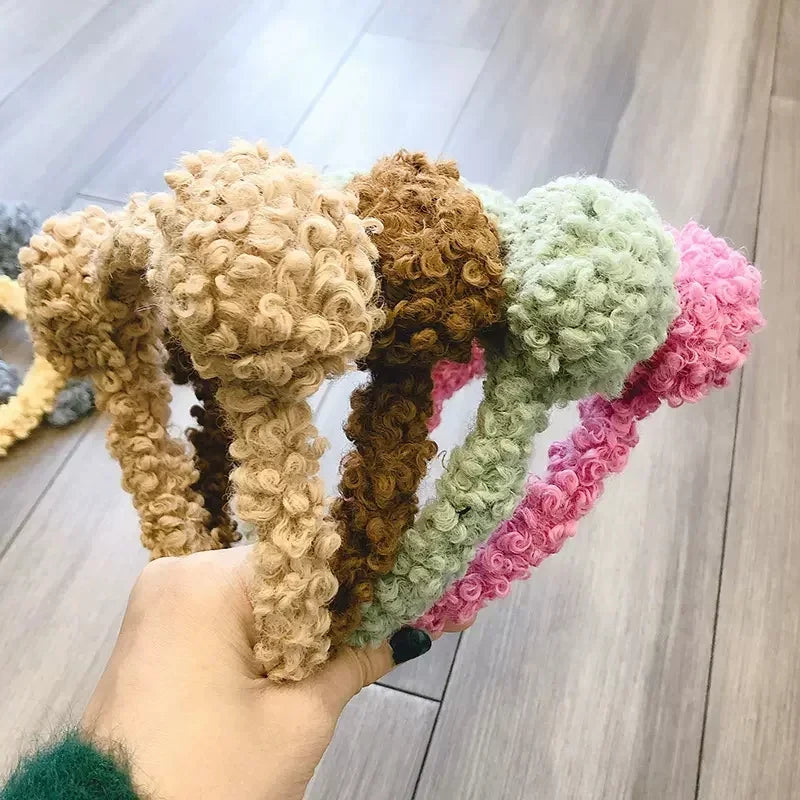 Plush Bear Ears Headband for Cosplay & Skincare by HitMyNeed