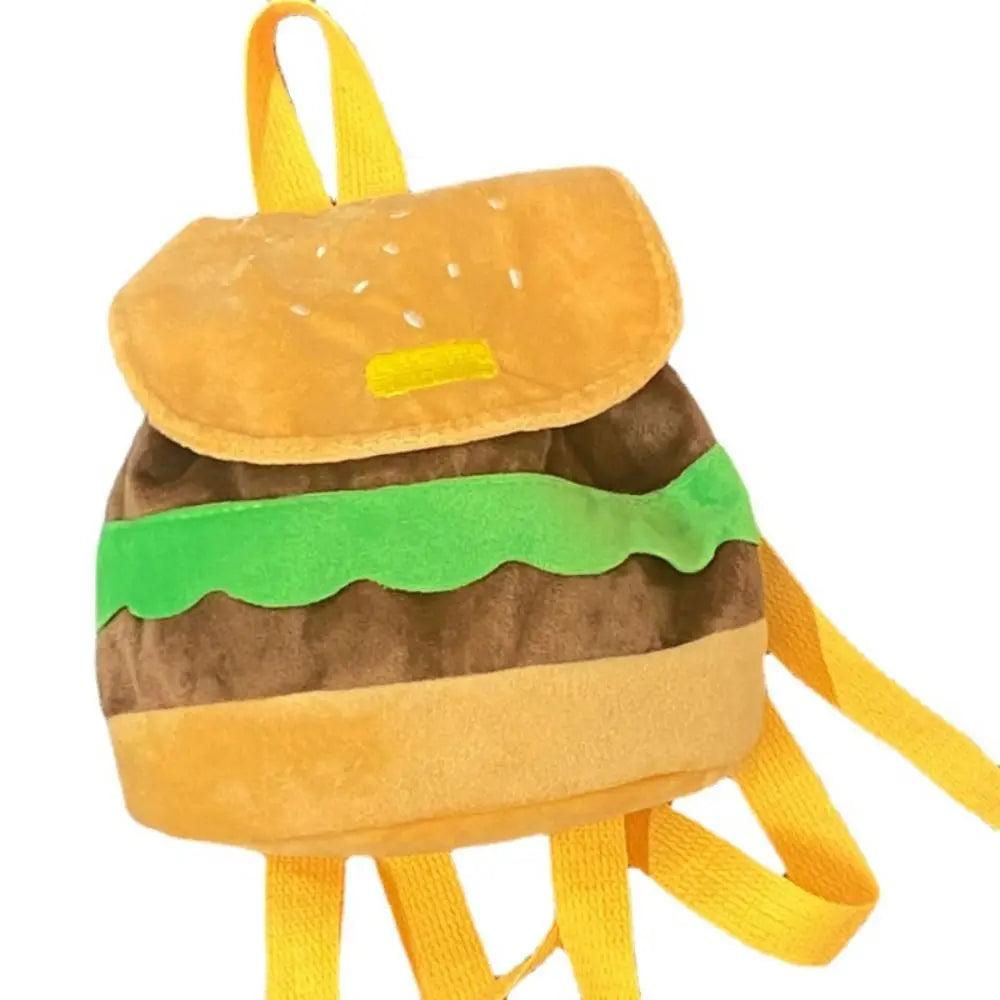 Plush Burger Backpack for Kids and Adults by HitMyNeed
