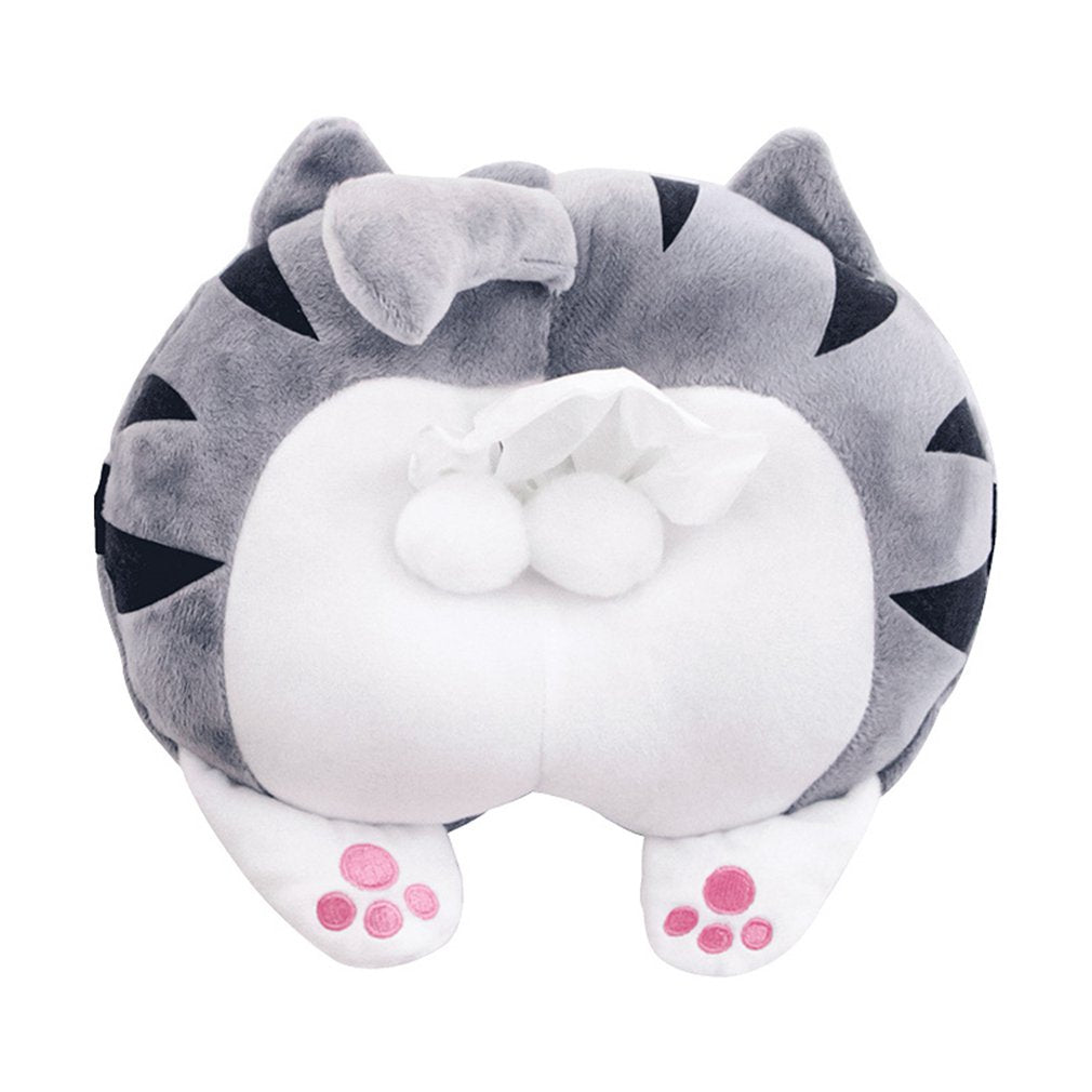 Plush Cat Butt Tissue Holder Dispenser by HitMyNeed