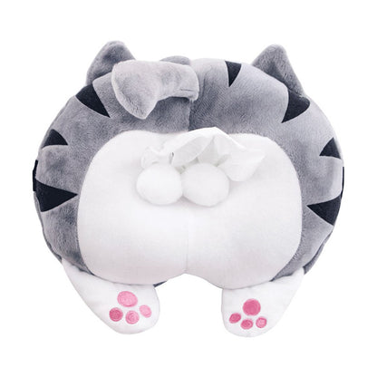 Plush Cat Butt Tissue Holder Dispenser by HitMyNeed