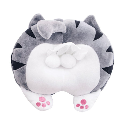 Plush Cat Butt Tissue Holder Dispenser by HitMyNeed