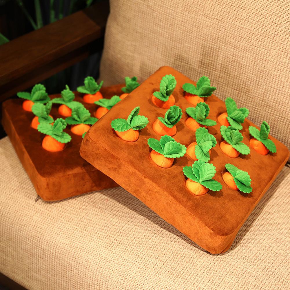 Plush Pull-Out Carrot Dog Puzzle Toy by HitMyNeed