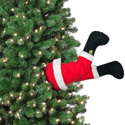 Plush Santa Legs Christmas Tree Decoration by HitMyNeed