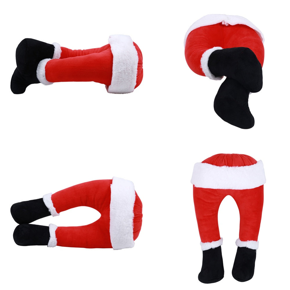 Plush Santa Legs Christmas Tree Decoration by HitMyNeed