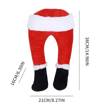 Plush Santa Legs Christmas Tree Decoration by HitMyNeed