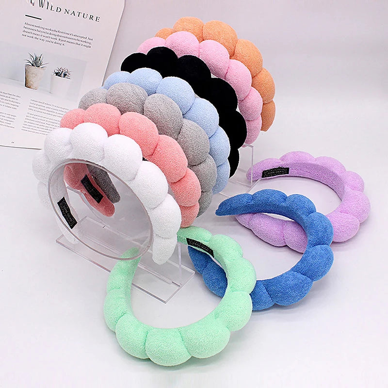 Plush Skincare Sponge Headband by HitMyNeed