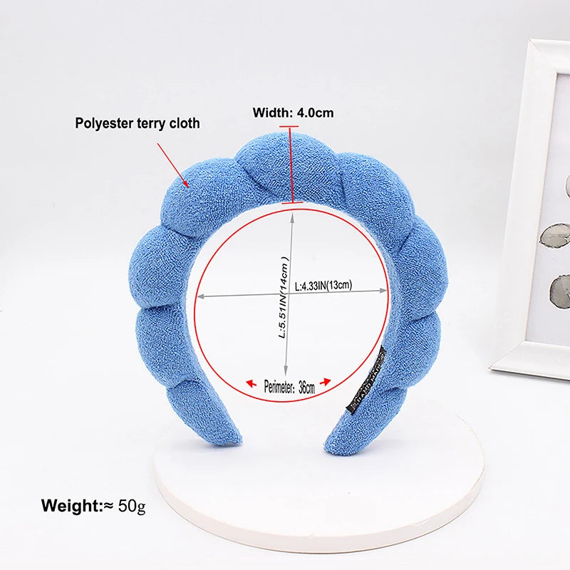 Plush Skincare Sponge Headband by HitMyNeed