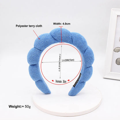 Plush Skincare Sponge Headband by HitMyNeed