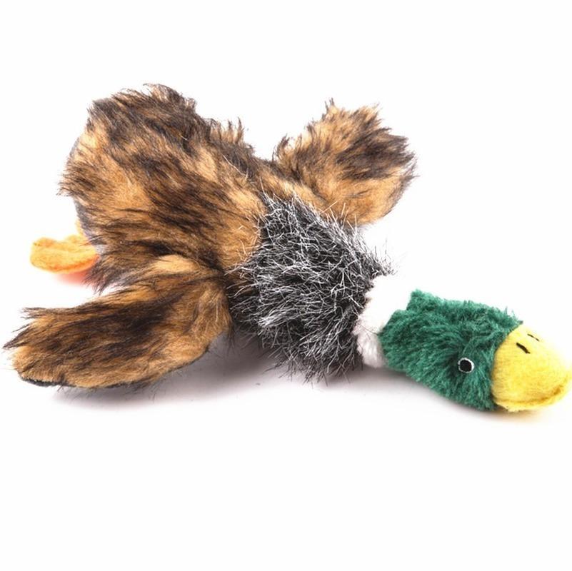 Plush Squeaking Duck Dog Toy 21cm by HitMyNeed