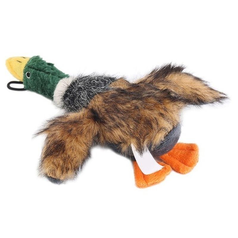 Plush Squeaking Duck Dog Toy 21cm by HitMyNeed