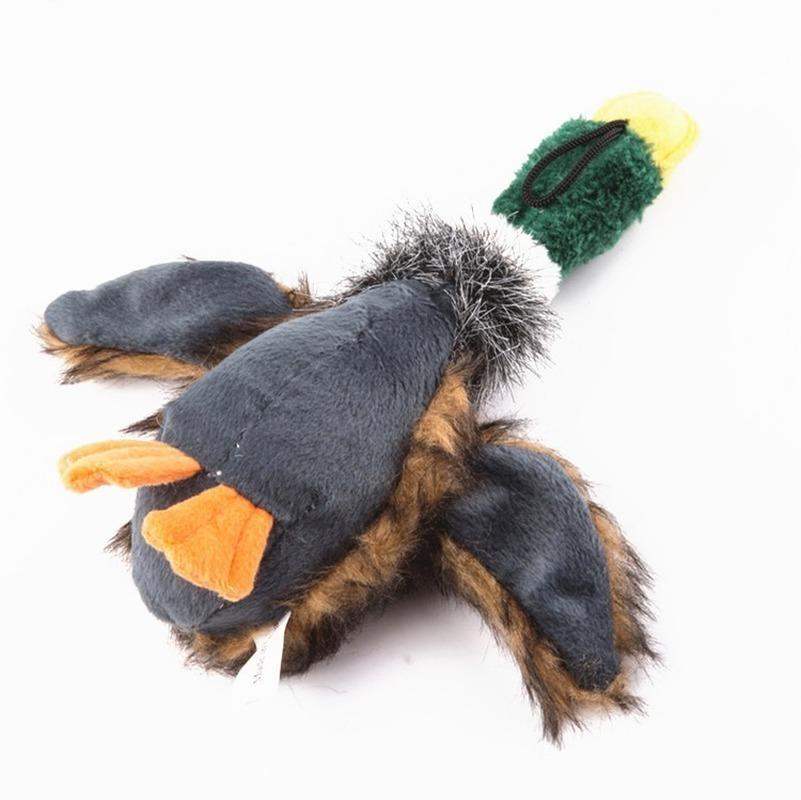 Plush Squeaking Duck Dog Toy 21cm by HitMyNeed
