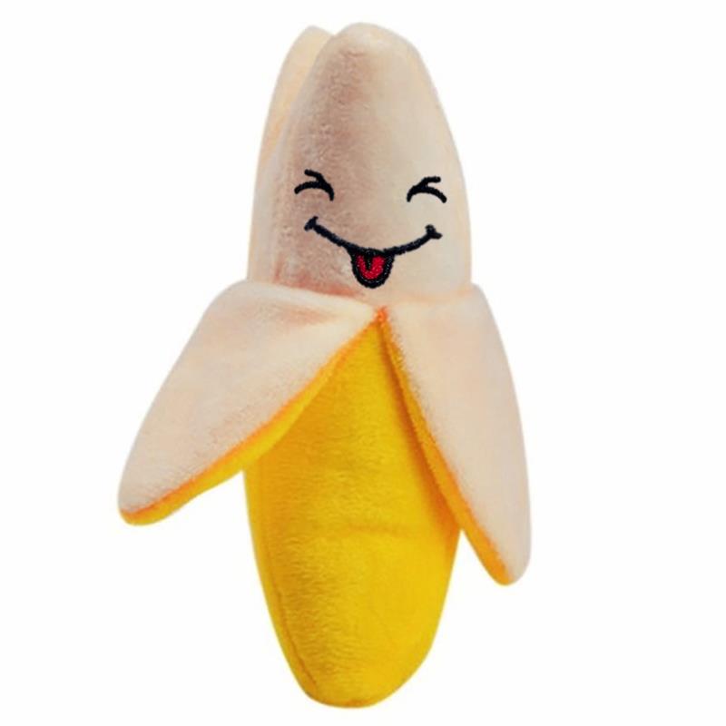 Plush Squeaky Banana Dog Toy 15cm by HitMyNeed