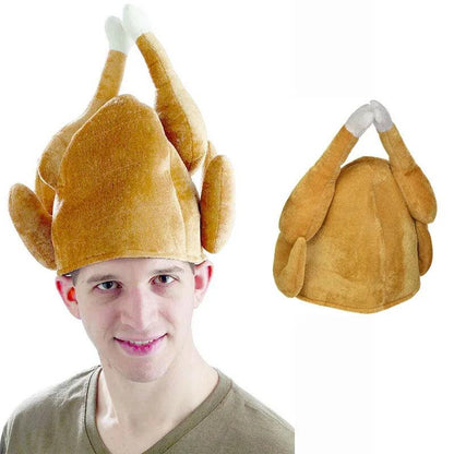 Plush Turkey Thanksgiving Party Hat by HitMyNeed
