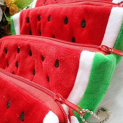 Plush Watermelon Coin Purse Wallet by HitMyNeed
