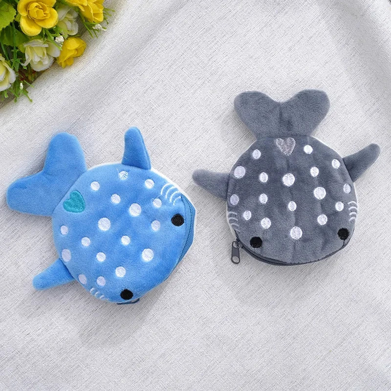 Plush Whale Shark Coin Purse Pouch by HitMyNeed