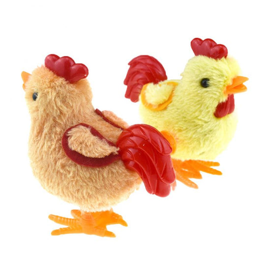 Plush Wind Up Chicken Toy for Kids by HitMyNeed