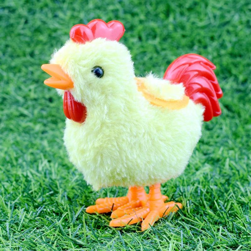 Plush Wind Up Chicken Toy for Kids by HitMyNeed