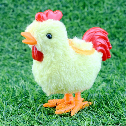 Plush Wind Up Chicken Toy for Kids by HitMyNeed