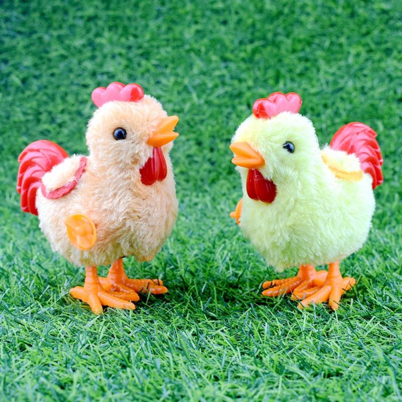 Plush Wind Up Chicken Toy for Kids by HitMyNeed
