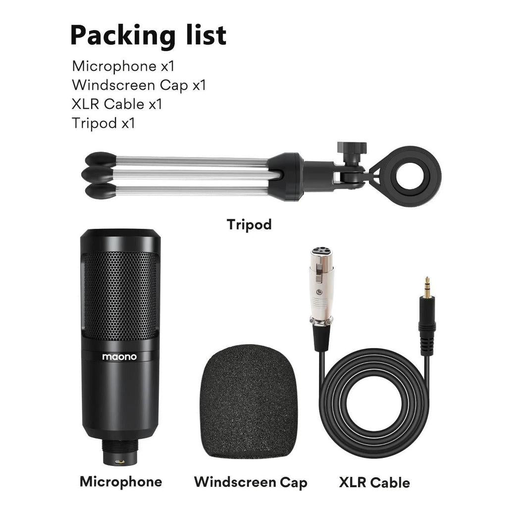 PM360TR 3.5mm Condenser Microphone for PC & Phone by HitMyNeed