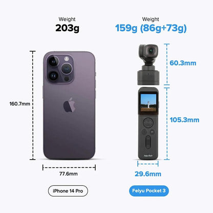 Pocket 3 Cordless 3-Axis 4K60 Gimbal Camera Kit by HitMyNeed