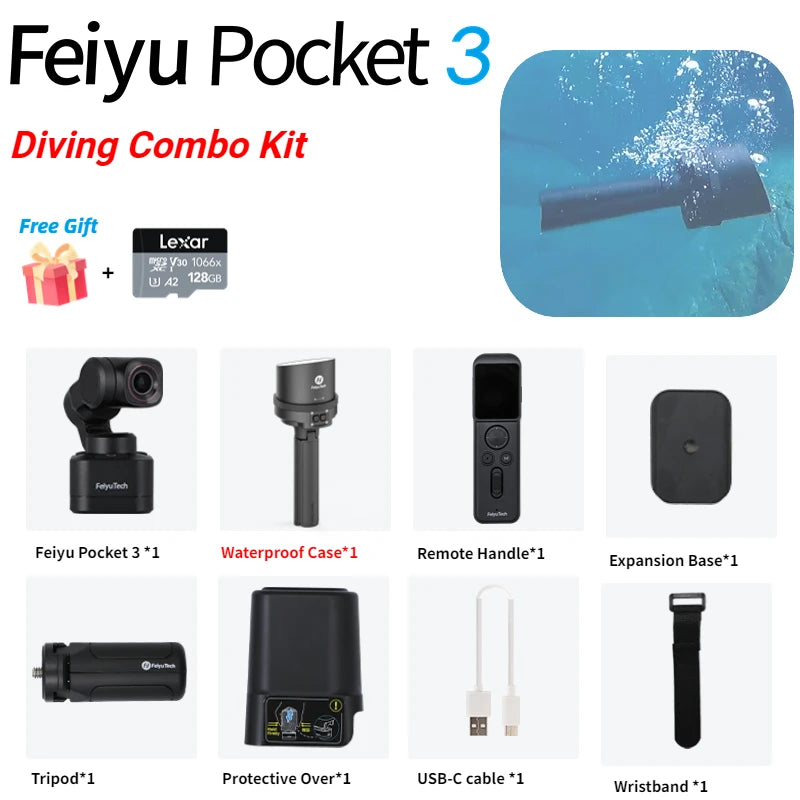Pocket 3 Cordless 3-Axis 4K60 Gimbal Camera Kit by HitMyNeed