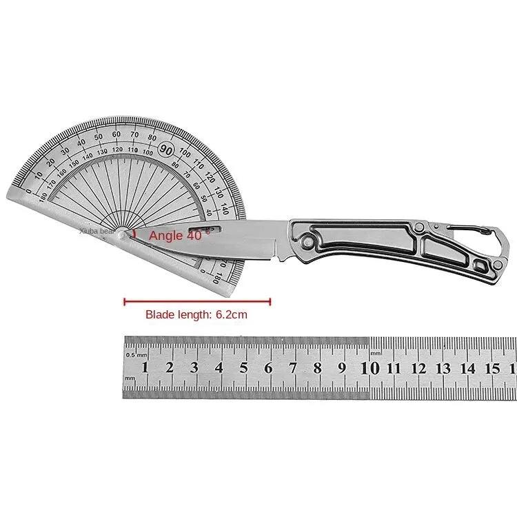Pocket Folding Stainless Steel Fruit Knife by HitMyNeed