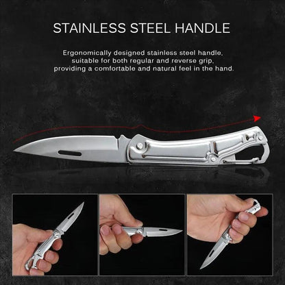 Pocket Folding Stainless Steel Fruit Knife by HitMyNeed