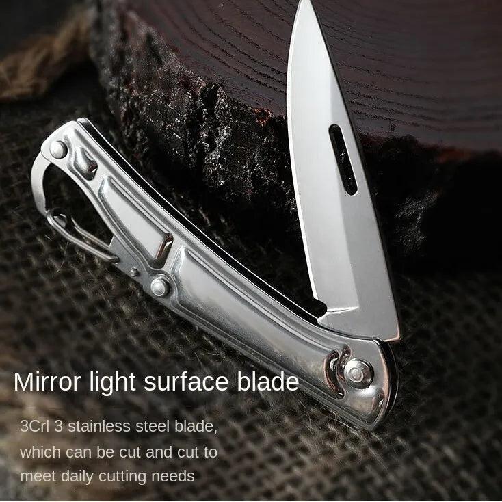 Pocket Folding Stainless Steel Fruit Knife by HitMyNeed