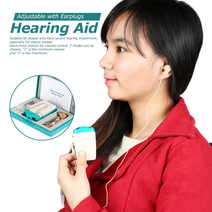 Pocket Hearing Aid Sound Amplifier with 7-Level Control by HitMyNeed